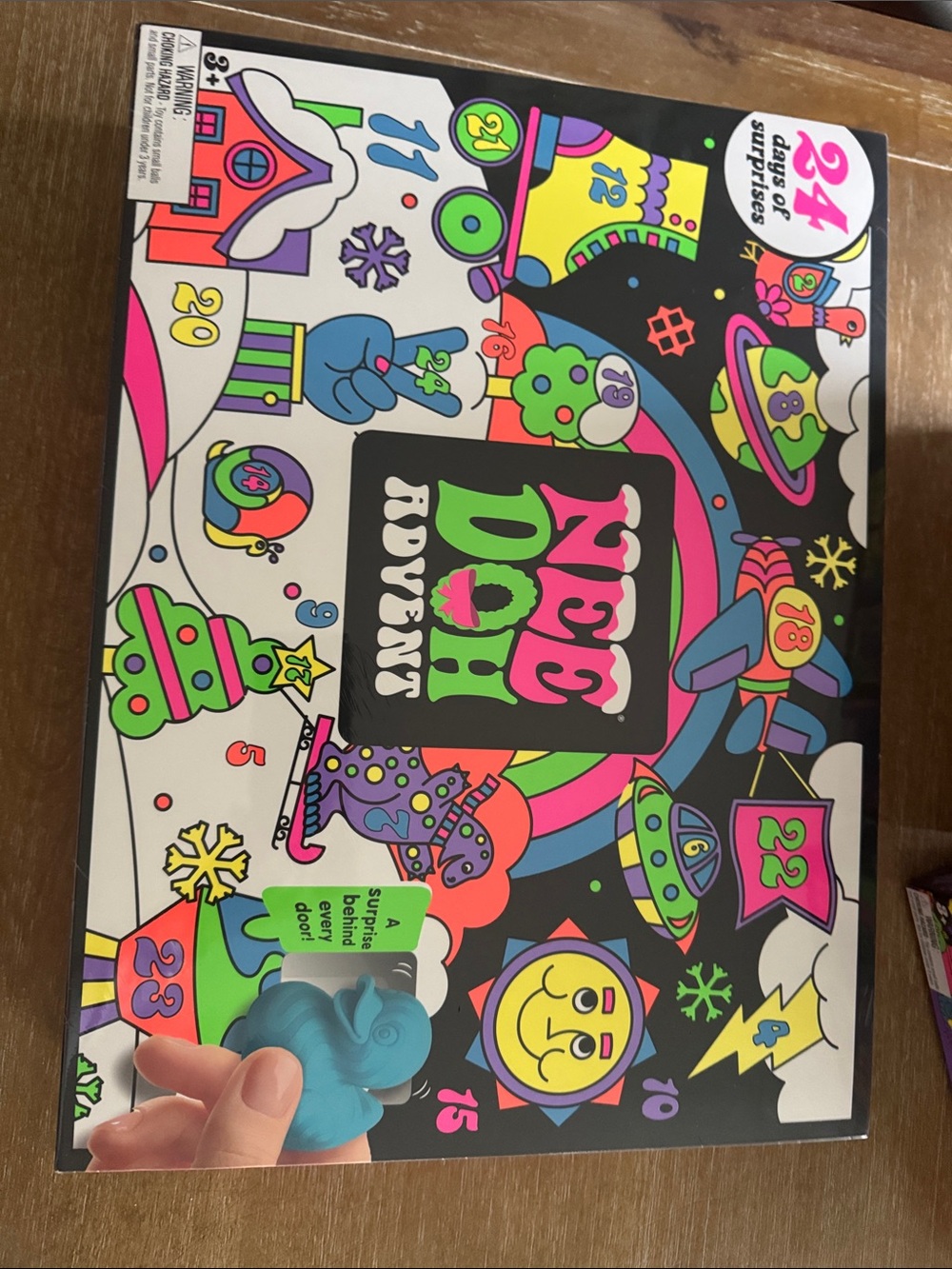 Neon Play Advent Calendar for Kids - Multicolor